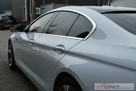 성남 분당 수원 랩핑 필름제거후 BMW640D 화이트 전체 래핑 시공 / 수원시 권선구 고색동