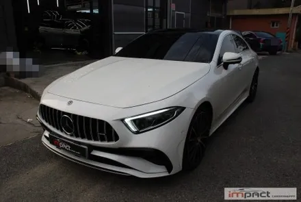 수원 루프스킨 벤츠 CLS53 블랙 루프스킨 랩핑 재시공 완료 / 수원시 권선구 고색동