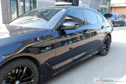 수원 용인 크롬죽이기 BMW5시리즈 윈도우몰딩 , 휀더 덕트 블랙랩핑 / 수원시 권선구 고색동