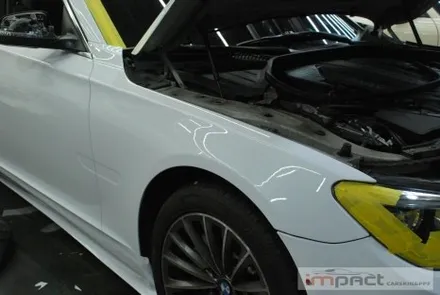 수원 랩핑 재시공 BMW7 사고부위 부분랩핑 재시공으로 복구완료 / 수원시 권선구 고색동