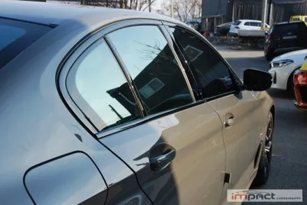 화성 수원 랩핑 BMW5시리즈 윈도우몰딩 , 휀더덕트 크롬죽이기 / 수원시 권선구 고색동
