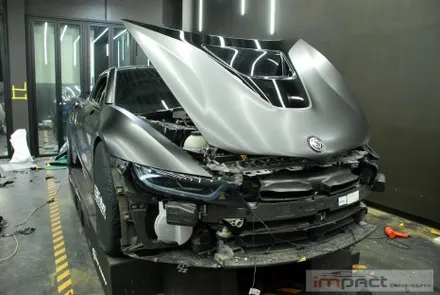 [수원/강남/분당] 임팩트 랩핑 압구정시골쥐 유튜버님 방문 ! BMW I8 전체랩핑 퀄리티란? / 수원시 권선구 고색동