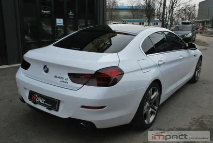 성남 분당 수원 랩핑 필름제거후 BMW640D 화이트 전체 래핑 시공 / 수원시 권선구 고색동