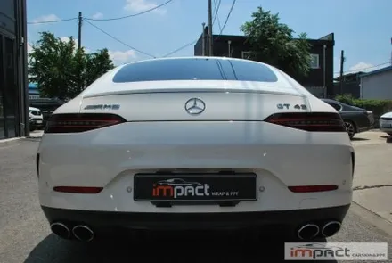 수원 랩핑샵 벤츠 amg GT43 ppf제거 및 루프스킨, 전체크롬죽이기 / 수원시 권선구 고색동