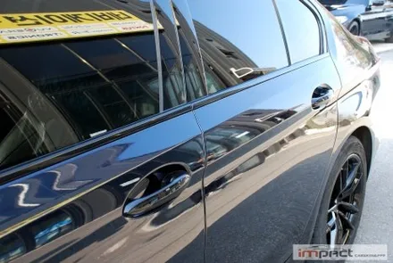 수원 용인 크롬죽이기 BMW5시리즈 윈도우몰딩 , 휀더 덕트 블랙랩핑 / 수원시 권선구 고색동