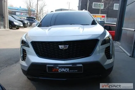 수원 랩핑 캐딜락 XT4 그릴테두리 크롬죽이기로 통일감 주기 / 수원시 권선구 고색동