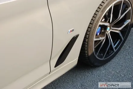 화성 수원 랩핑 BMW5시리즈 윈도우몰딩 , 휀더덕트 크롬죽이기 / 수원시 권선구 고색동
