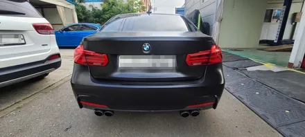 [수원/랩핑] BMW3 사틴블랙 전체랩핑 / 수원, 광교, 화성, 동탄