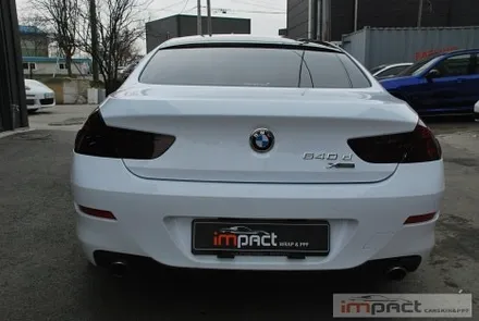 성남 분당 수원 랩핑 필름제거후 BMW640D 화이트 전체 래핑 시공 / 수원시 권선구 고색동
