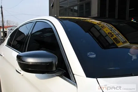 수원/성남/광교 임팩트 BMW5 고광택 루프스킨 , 사이드미러 카본랩핑 / 수원시 권선구 고색동