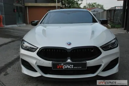 동탄 수원 PPF BMW8시리즈 사고부위 뒷범퍼 부분PPF 재시공 / 수원시 권선구 고색동