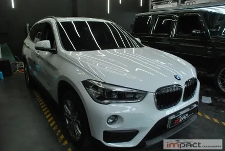 수원 랩핑 BMW E84 X1 실내 도어트림 몰딩 카본랩핑 시공 / 수원시 권선구 고색동