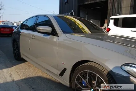 화성 수원 랩핑 BMW5시리즈 윈도우몰딩 , 휀더덕트 크롬죽이기 / 수원시 권선구 고색동