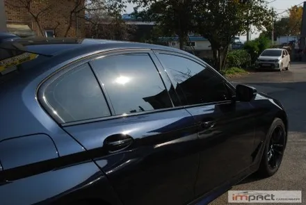 수원 용인 크롬죽이기 BMW5시리즈 윈도우몰딩 , 휀더 덕트 블랙랩핑 / 수원시 권선구 고색동