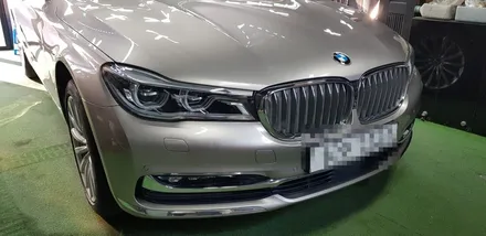 [수원/랩핑] BMW7시리즈 화이트유광 전체랩핑 / 수원시 권선구 고색동