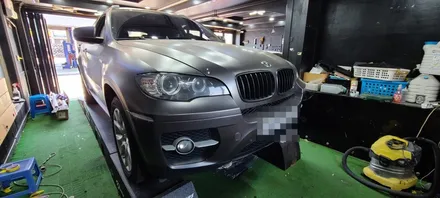 [수원/랩핑] BMW X6 사틴그레이 전체랩핑 이후 부분재랩핑시공!! / 수원, 광교, 화성, 동탄