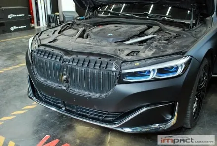 수원 랩핑샵 임팩트 BMW7시리즈 전체 크롬죽이기 래핑 잘하는곳! / 수원시 권선구 고색동