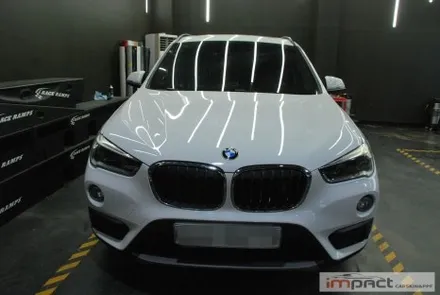 수원 랩핑 BMW E84 X1 실내 도어트림 몰딩 카본랩핑 시공 / 수원시 권선구 고색동