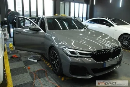 화성 수원 랩핑 BMW5시리즈 윈도우몰딩 , 휀더덕트 크롬죽이기 / 수원시 권선구 고색동