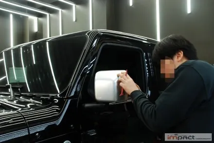 수원 용인 랩핑 지프 랭글러 블랙 유광 랩핑으로 완성한 \