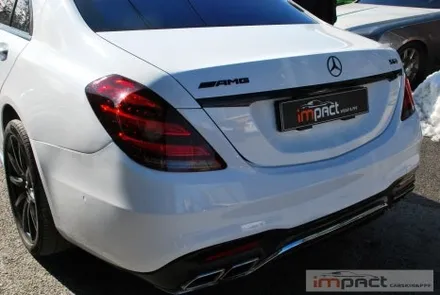 수원 고광택전문 임팩트 벤츠S63amg 화이트 전체랩핑 / 수원시 권선구 고색동