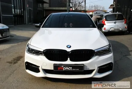 수원/성남/광교 임팩트 BMW5 고광택 루프스킨 , 사이드미러 카본랩핑 / 수원시 권선구 고색동