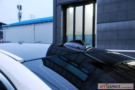 수원 루프 랩핑 재시공 BMW5시리즈 블랙유광 루프스킨 작업 완료 / 수원시 권선구 고색동