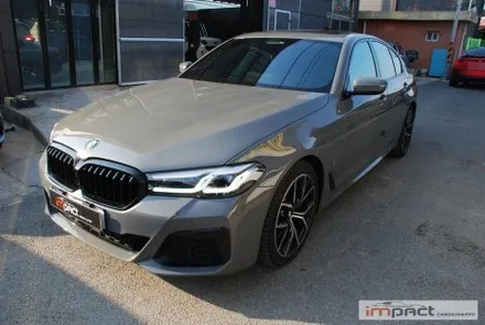 화성 수원 랩핑 BMW5시리즈 윈도우몰딩 , 휀더덕트 크롬죽이기 / 수원시 권선구 고색동