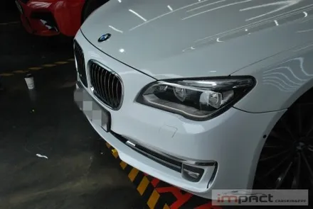 수원 랩핑 재시공 BMW7 사고부위 부분랩핑 재시공으로 복구완료 / 수원시 권선구 고색동