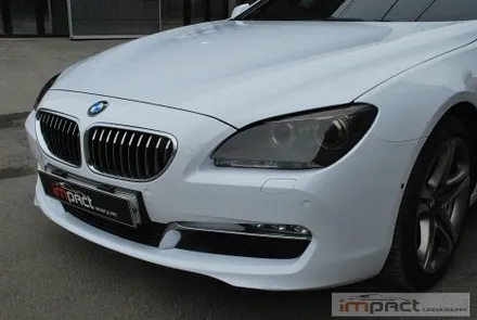 성남 분당 수원 랩핑 필름제거후 BMW640D 화이트 전체 래핑 시공 / 수원시 권선구 고색동