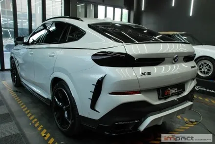 수원 고광택 랩핑 BMW X6 코치라인 데칼랩핑으로 포인트 주기 / 수원시 권선구 고색동