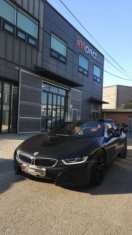 수원 화성 랩핑 BMW I8 로드스터 부분 손상부위 래핑 재시공 / 수원시 권선구 고색동