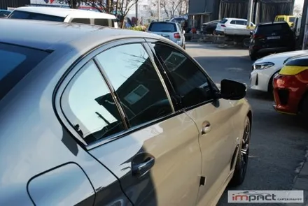 화성 수원 랩핑 BMW5시리즈 윈도우몰딩 , 휀더덕트 크롬죽이기 / 수원시 권선구 고색동