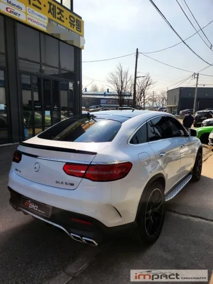 수원 랩핑 벤츠GLE 63s 실버에서 화이트 전체랩핑으로 이미지 변신 ! / 수원시 권선구 고색동