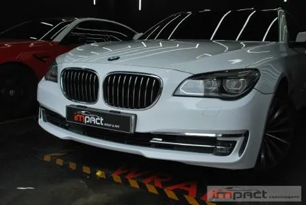 수원 랩핑 재시공 BMW7 사고부위 부분랩핑 재시공으로 복구완료 / 수원시 권선구 고색동