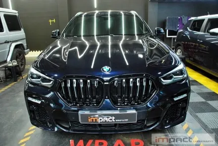 광교 수원 성남 랩핑 임팩트 BMW X6 그릴교환,윈도우몰딩 크롬죽이기 / 수원시 권선구 고색동