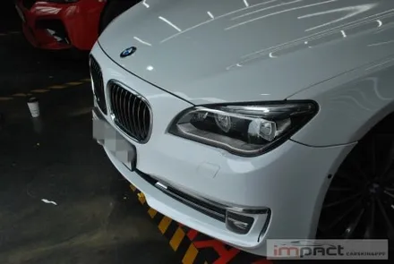 수원 랩핑 재시공 BMW7 사고부위 부분랩핑 재시공으로 복구완료 / 수원시 권선구 고색동