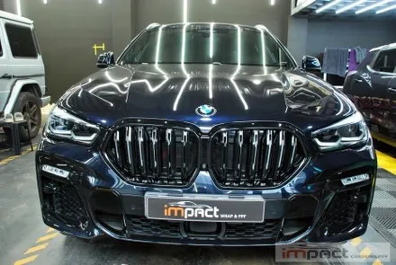광교 수원 성남 랩핑 임팩트 BMW X6 그릴교환,윈도우몰딩 크롬죽이기 / 수원시 권선구 고색동