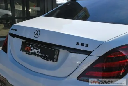 수원 고광택전문 임팩트 벤츠S63amg 화이트 전체랩핑 / 수원시 권선구 고색동