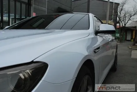 성남 분당 수원 랩핑 필름제거후 BMW640D 화이트 전체 래핑 시공 / 수원시 권선구 고색동