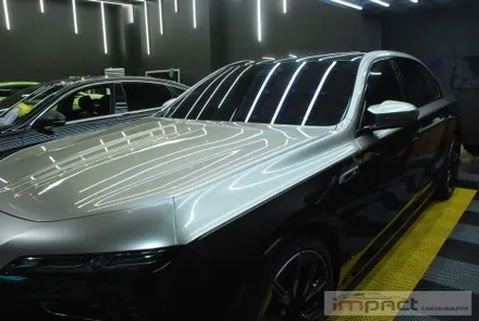 광교랩핑/동탄랩핑/수원랩핑 신형 BMW I7 샴페인골드 상단 듀오톤랩핑 , 코치라인 시공 / 수원시 권선구 고색동