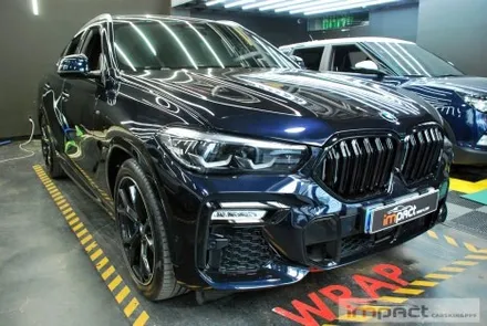 광교 수원 성남 랩핑 임팩트 BMW X6 그릴교환,윈도우몰딩 크롬죽이기 / 수원시 권선구 고색동