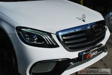 수원 고광택전문 임팩트 벤츠S63amg 화이트 전체랩핑 / 수원시 권선구 고색동