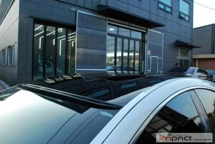수원 랩핑 벤츠cls63 w218 고광택 블랙유광 루프 및 부분 포인트 주기 / 수원시 권선구 고색동