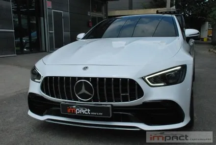 수원 고광택랩핑,ppf전문 임팩트 벤츠amg gt43 고광택 화이트 전체시공 / 수원시 권선구 고색동