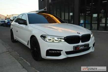 수원 랩핑 잘하는곳 ! BMW5시리즈 루프 재시공 및 실내 카본 랩핑 / 수원시 권선구 고색동