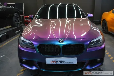 [수원/랩핑] bmw5 f10 고광택 카멜레온랩핑은 바로 이런것! / 수원, 광교, 화성, 동탄