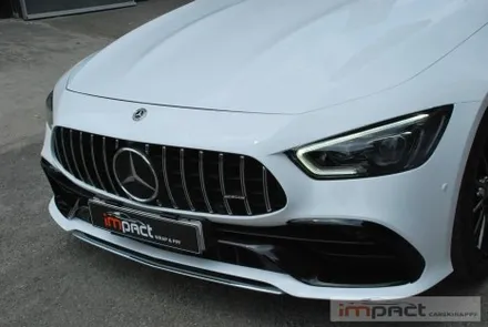 수원 고광택랩핑,ppf전문 임팩트 벤츠amg gt43 고광택 화이트 전체시공 / 수원시 권선구 고색동
