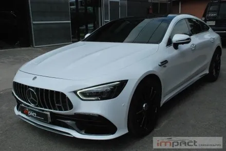 수원 고광택랩핑,ppf전문 임팩트 벤츠amg gt43 고광택 화이트 전체시공 / 수원시 권선구 고색동