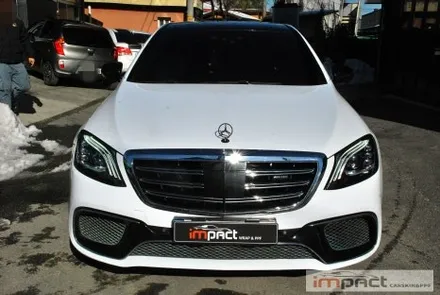 수원 고광택전문 임팩트 벤츠S63amg 화이트 전체랩핑 / 수원시 권선구 고색동